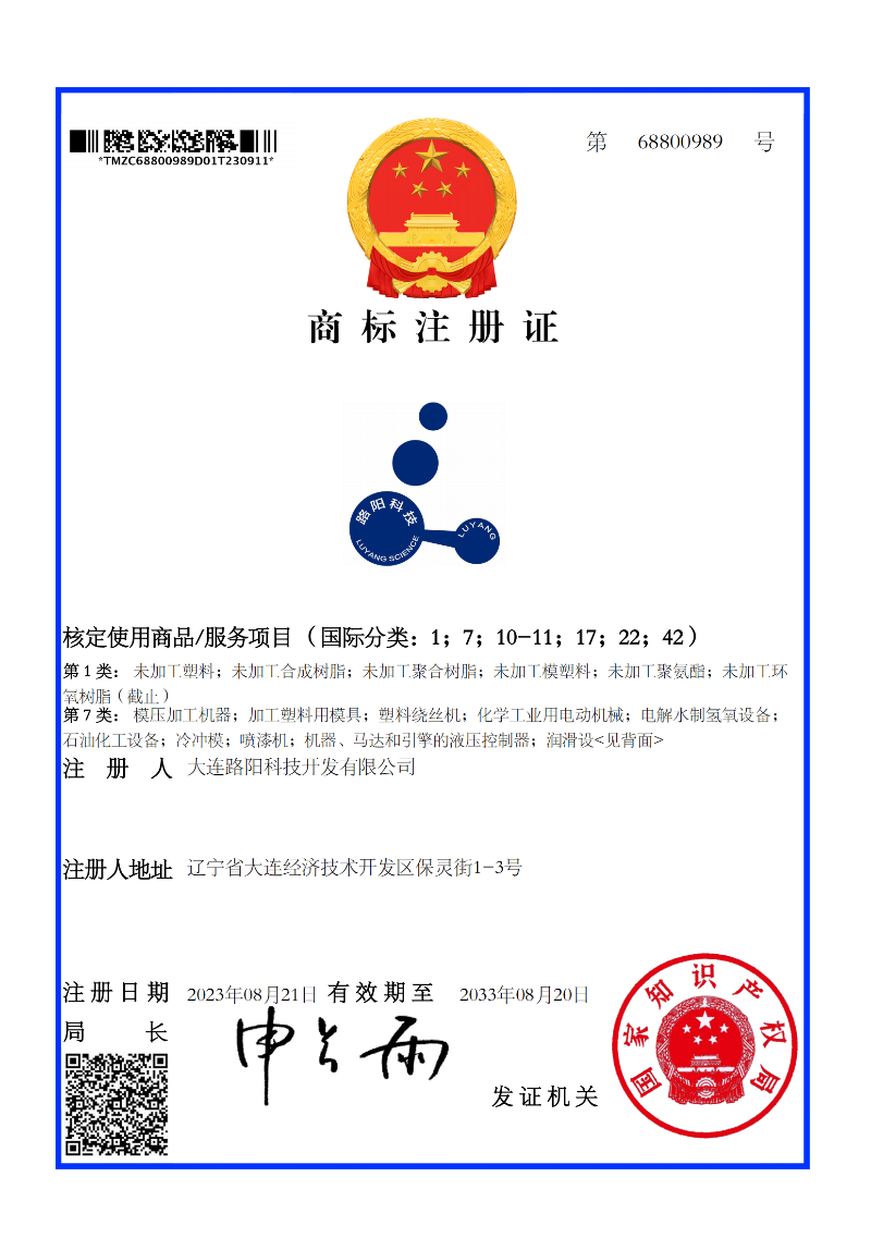 Registered Trademark Certification