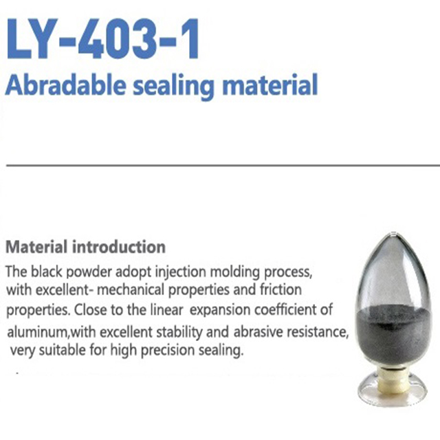 Abradable sealing material