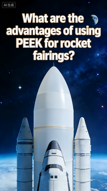 What are the advantages of using PEEK for rocket fairings?