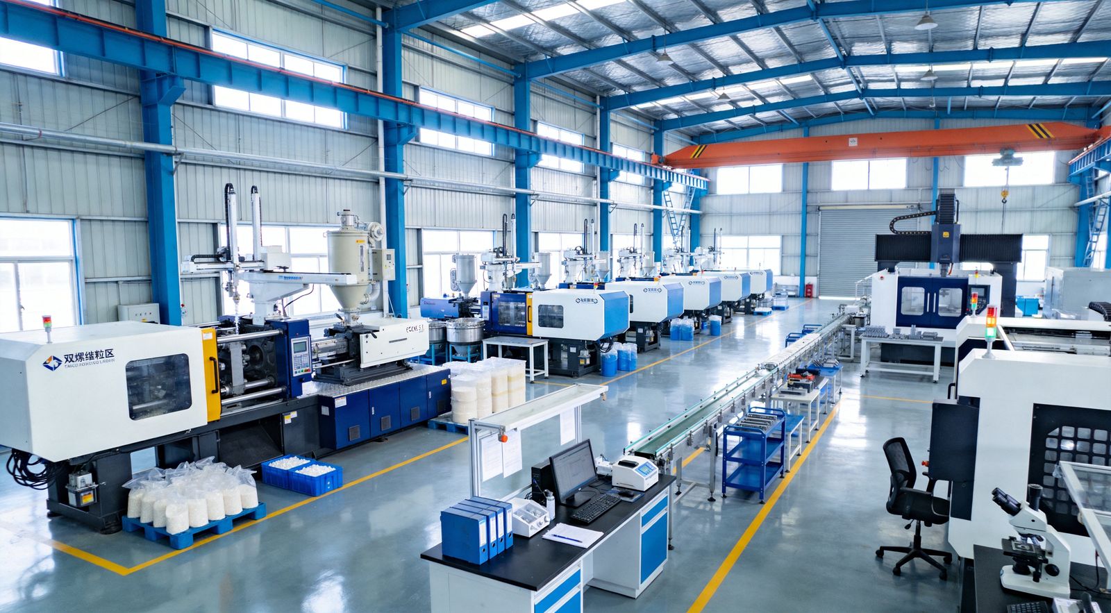 Dalian Luyang vertically integrated manufacturing: compounding, molding, extrusion and CNC machining under one roof